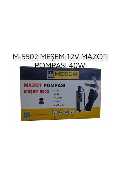 M-5502   MEŞEM 12V MAZOT POMPASI 40W
