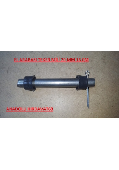 El Arabası Teker Mili Çelik Mil 20 Mm 16 Cm