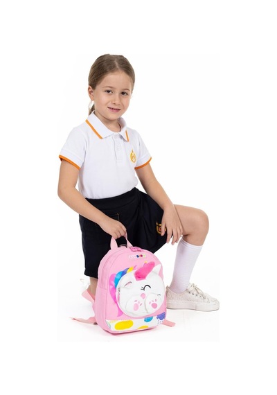 Sevimli Kedi Figürlü Anaokulu Çantası - Pembe #REF!