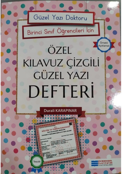 1.Sınıflar için Özel Kılavuz Çizgili Güzelyazı Defteri - Evrensel