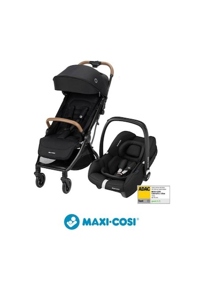 Maxi-Cosi Eva-Cabriofix I-Size Otomatik Katlanan Seyahat Sistem Kompakt Bebek Arabası Black