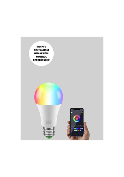Astraltech Kumanda Destekli Çok Renkli Akıllı Led Ampul Yeni Nesil Çok Renkli