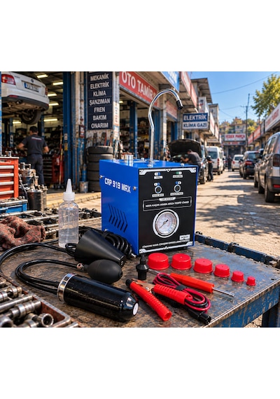 Duman Hava Kaçak Test Cihazi Çift Motorlu Full Ekipman İlk Dolum Sıvısı Hediyeli Mavi