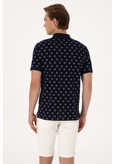 U.S. Polo Assn. Erkek Regular Fit Lacivert Polo Yaka Tişört 50300379-VR033