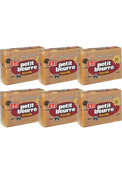 Eti Petit Beurre Bisküvi 400 Gr X 6 Adet