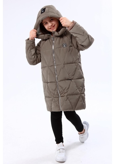 Benitto Kids Kız Çocuk Kaban 22bnt51251-Haki