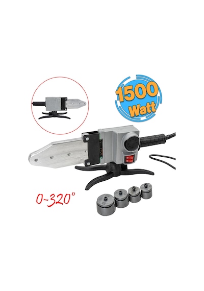 Pprc Pvc Plastik Boru Kaynak Makinesi 1500 W Endüstriyel Makina Pafta Seti 40 Mm 32 Mm 25 Mm 20 Mm
