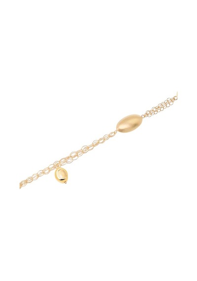 Gülaylar - Altın 14 Ayar Taşsız Klasik Bileklik N11.15106 Sarı Altın