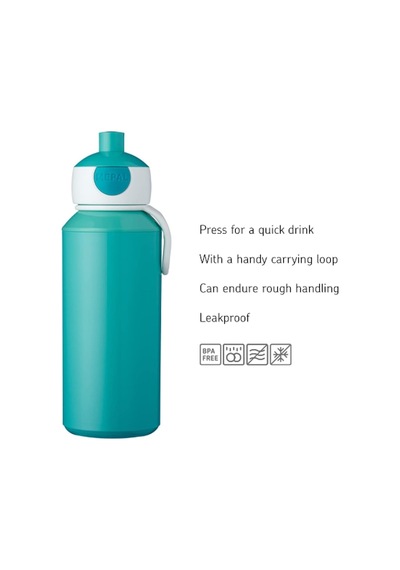 Mepal Campus Little Dutch İçecek Şişesi, 400 Ml, Bulaşık Makinesinde Yıkanabilir, Plastik, Sailors Bay, 1074100652 Genel