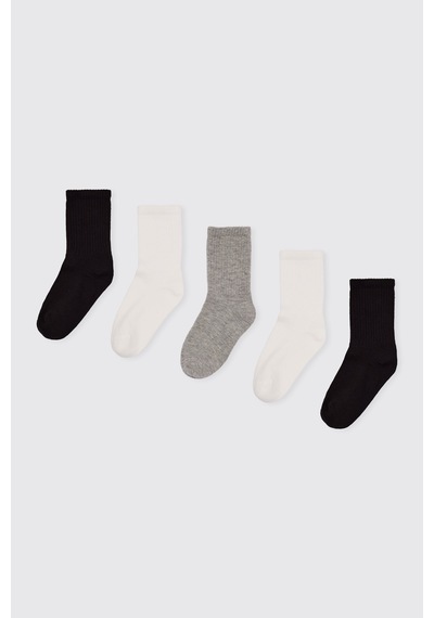 Panço Unisex Çocuk 5'li Çorap Seti 2602uk11001 Renkli