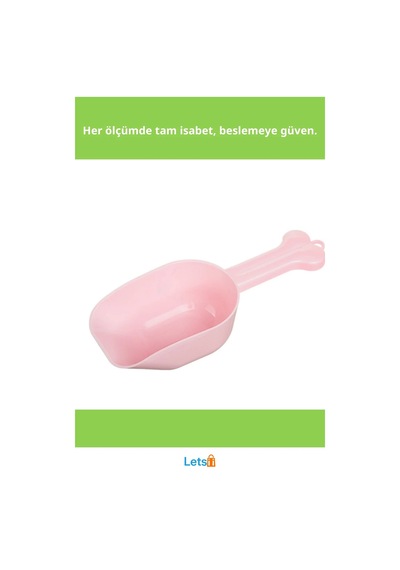 Ergonomik Kemik Şeklinde Dayanıklı Plastik Kedi Ve Köpek Mama Kepçesi