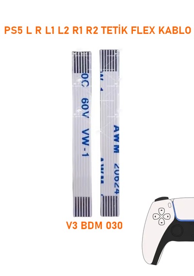 Ps5 V3 Bdm 030 Kollar İle Uyumulu L R L2 R2 Tetik Flex Kablo