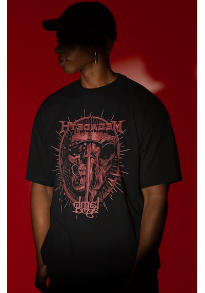 Megadeth Lamb Of God Rock Metal Müzik Grubu Ön Baskılı Unisex Ove Siyah