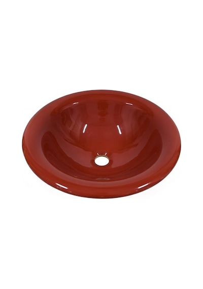 Brezza - Tb34cnk Kırmızı Cam Çanak Lavabo - 55009381 Kırmızı