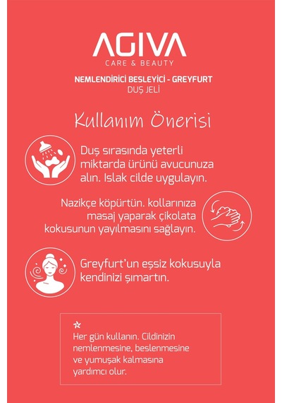 Greyfurt Özlü Besleyici Ve Nemlendirici Duş Jeli Diğer