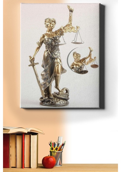 Webstyle Sayılarla Boyama Seti Kasnaklı Adalet 40 X 50 Cm