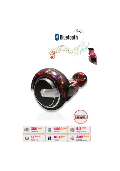 Citymate Hoverboard 6.5 inch Elektrikli Kaykay Scooter Bluetooth Hoparlörlü D15