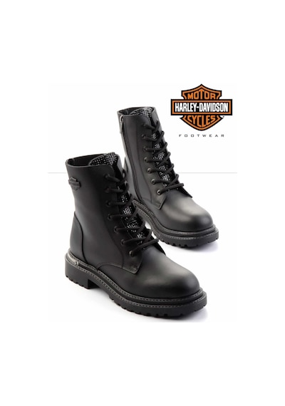 Harley Davidson Black Hakiki Deri Kadın Bot & Bootie Hd0777004203 Black