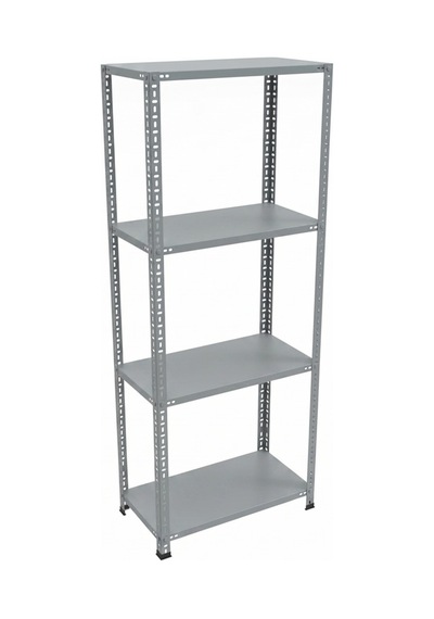 31x93x150 Cm 4 Katlı Modüler Çelik Raf Sistemi Elektrostatik Fırın Boyalı Çok Amaçlı Depolama Ve Ayakkabılık Rafı Gri