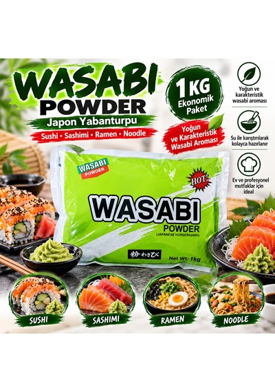 Wasabi Powder Japon Yaban Turbu