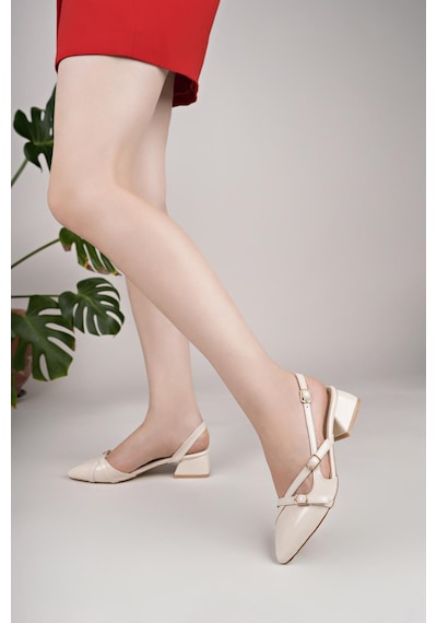 Nesilshoes Nesil Shoes Senyo 250 Ten Rugan Tokalı Kadın Sandalet