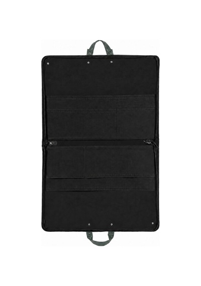 40x55 Cm Suni Deri Saplı Ve Askılı Resim Proje Çantası Koyu Yeşil 35x50 Cm Uyumlu, Cepli