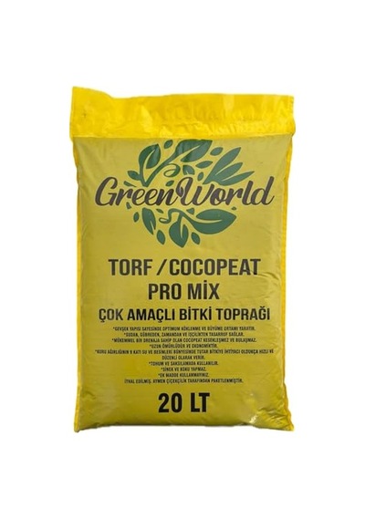 Green World 20 Litre Ithal Çok Amaçlı Bitki Toprağı Torf Cocopeat Ponza Taşı - Kokopit Özel Karışım Saksı Harcı 0.75 LT - 2.5 LT - 12 KG Green World 20 Litre Ithal Çok Amaçlı Bitki Toprağı Torf Cocopeat Ponza Taşı - Kokopit Özel Karışım Saksı Harcı 0.75 LT - 2.5 LT - 12 KG
