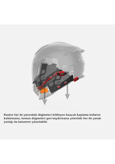 Nexx X.wst 3 B-sıde Mavi-turuncu Kask Turuncu