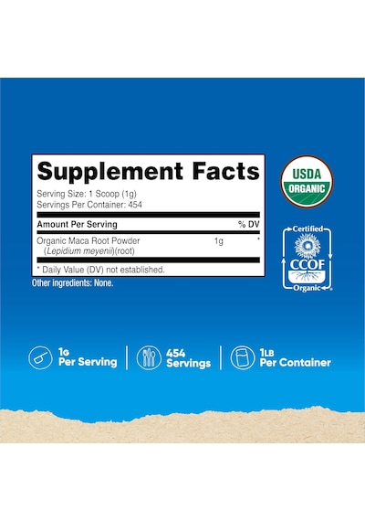 Nutricost Organic Maca Root Powder 454 Gram