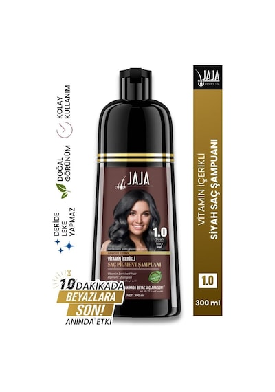 Jaja Vitamin İçerikli Saç Pigment Şampuanı Unisex 300 Ml 1.0 Siyah Jaja Vitamin İçerikli Saç Pigment Şampuanı Unisex 300 Ml 1.0 Siyah