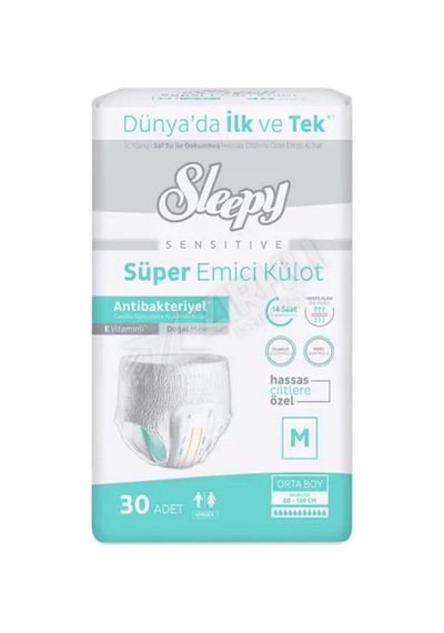4 Adet Sleepy Antibakteriyel Emici Külot M Boy 30'lu Diğer