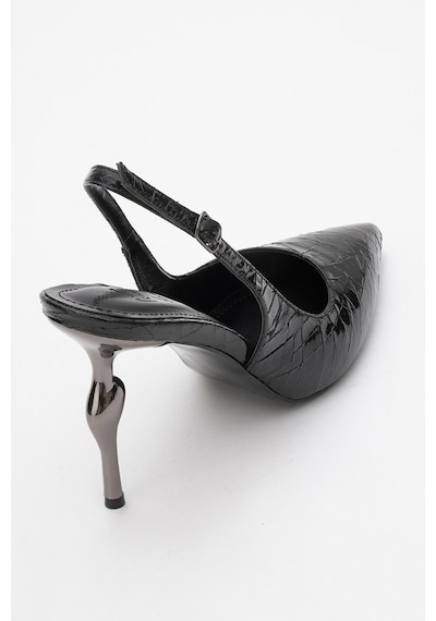 Luvishoes Luvi Shoes Chica Siyah Desenli Arkası Açık Sivri Burun Kadın Topuklu Ayakkabı Siyah Yılan Siyah Luvishoes Luvi Shoes Chica Siyah Desenli Arkası Açık Sivri Burun Kadın Topuklu Ayakkabı Siyah Yılan Siyah