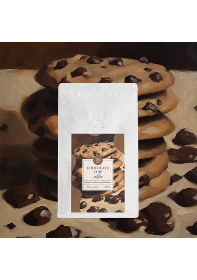 Mim And More Chocolate Chip Coffee Çikolata Parçacık Aromalı Kahve Çekirdek Kahve 200 G