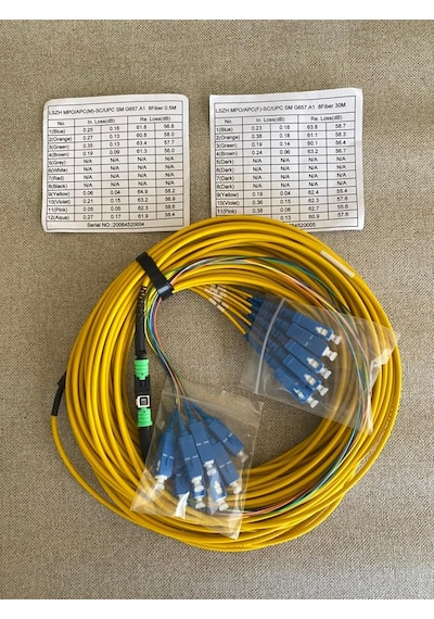 Mpo/Apc - Sc/Upc Sm G657.A1 Fiber Optik Kablo 30Metre A1