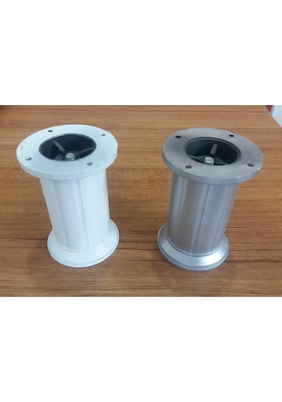Mobaksaksesuar Elvin Dekoratif Çizgili Plastik Mobilya Ayağı 10 Cm 4 Adet