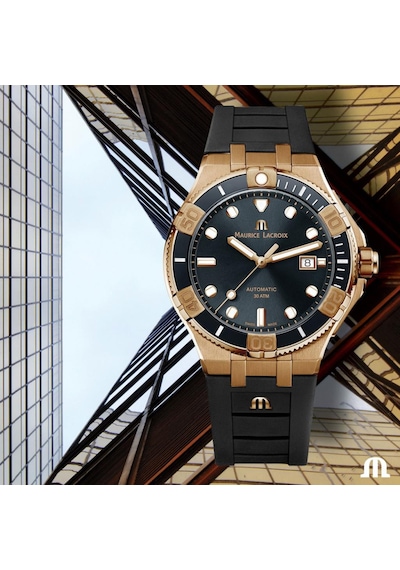 Maurice Lacroix ML-AI6058BRZ0B330-2 Erkek Kol Saati ve Yedek Kordon 43 mm