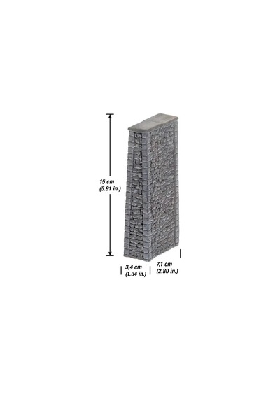 Noch 58661, 1/87 Yığma Taştan Viyadük Ayağı, 15 Cm.