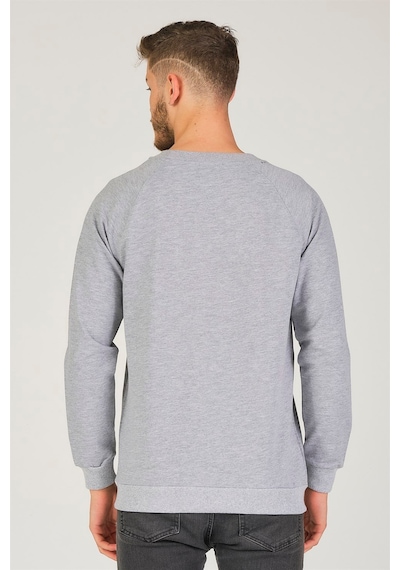 V4003 Dewberry Reglan Kol Erkek Sweatshırt-gri Gri