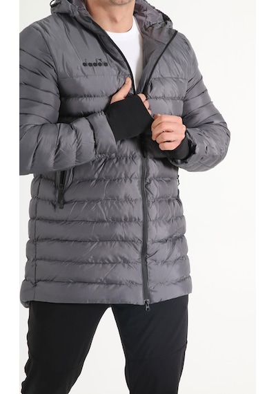 Diadora Motto Anorak Uzun Mont Antrasit Gri