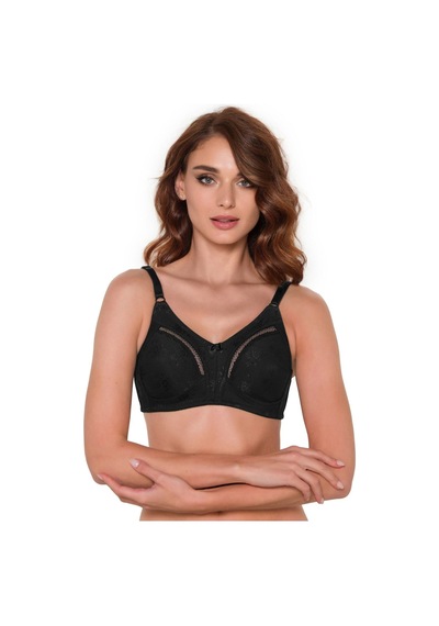 Aycı Siyah Cherry Dantel Toparlayıcı / Minimizer Sütyen Siyah