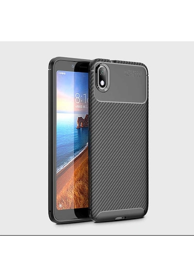 Xiaomi Redmi 7A Kilif Karbon Silikon Case 389460897