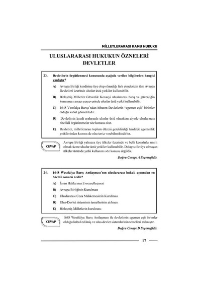 Hakimlik Milletlerarası Kamu Hukuku Ve Özel Hukuk Soru Bankası 22. Baskı Monopol Yayınları