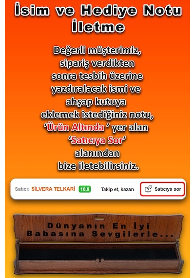 İsimli Gümüş Tesbih Kapsül Kesim Kişiye Özel İsim Yazılı Gümüş Tesbih 925 Ayar St385 Gümüş - Siyah