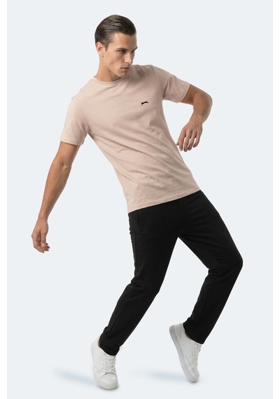 Slazenger Rosalva T Erkek Pamuklu Taş Gri Tişört