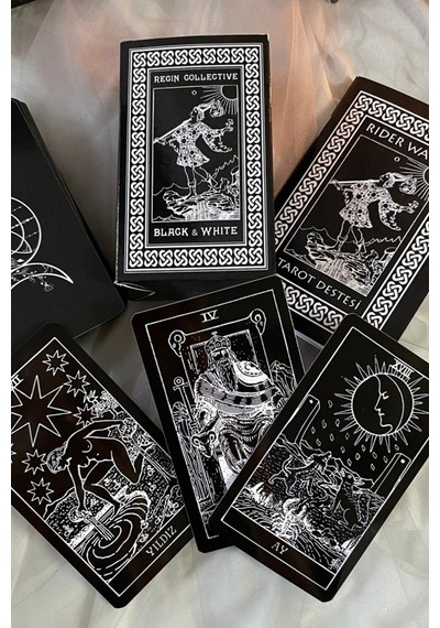 Tarot Kartlartı Destesi Black & White