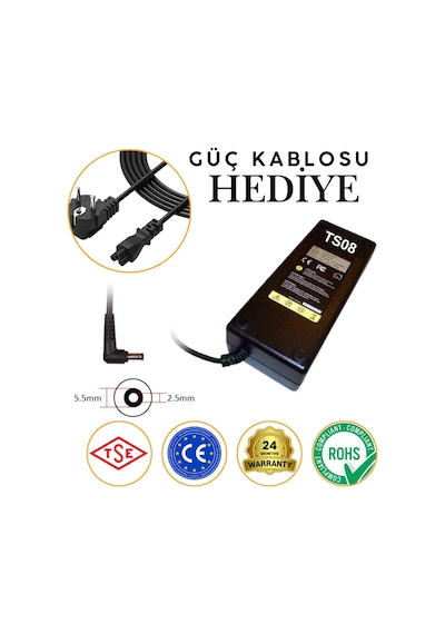 Msı Bravo 17 A4ddr Ms-17fk 19.5v 9.23a 180w 5.5x2.5mm Notebook Adaptör Laptop Şarj