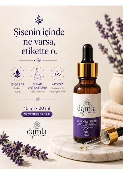 Biodamla Natural Lavanta Yağı 20 Ml