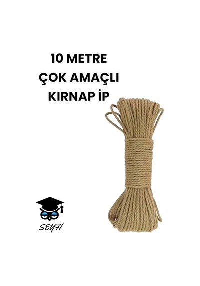 Çok Amaçlı Jüt Kırnap İpi 10 Metre