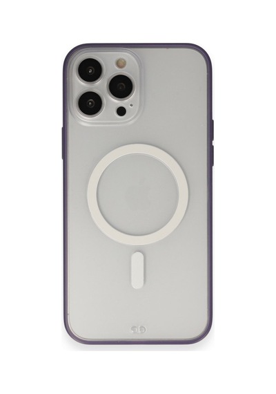 Apple iPhone  Uyumlu,  14 Pro Max Kılıf Grand Magneticsafe Kapak - Mor