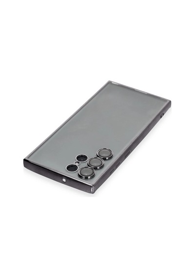 Newface - 955 - Samsung Galaxy S22 Ultra Kılıf Razer Lensli Silikon - Csmo-tex - - Siyah Sıyah